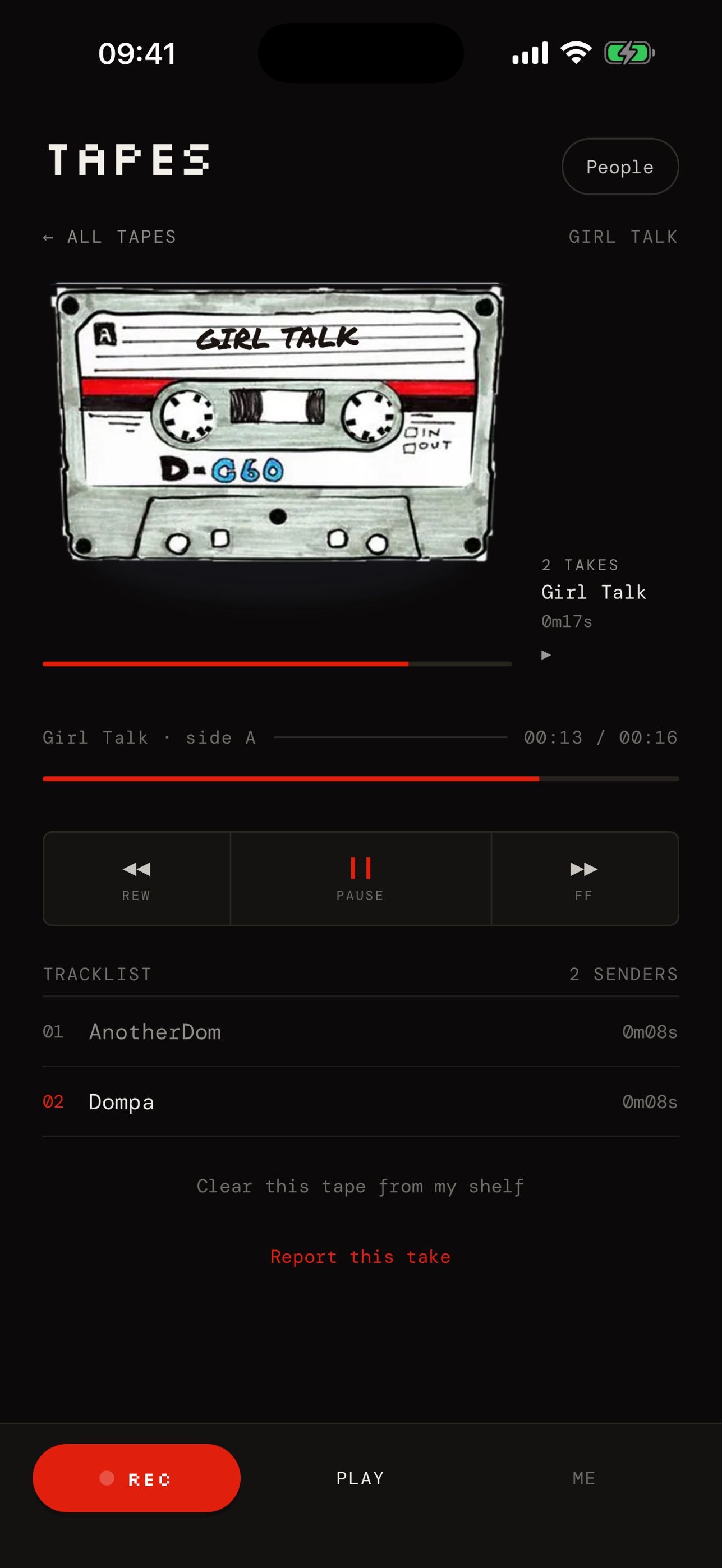 Screenshot 2 of Off the Record: Voice Notes