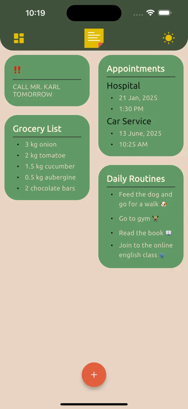 Screenshot #1 pour MiNote: Simple & Safe Notepad