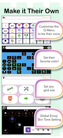 QVoice - AAC communication app iPhone screenshot