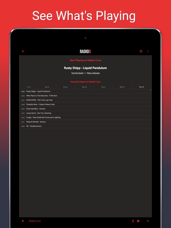 RadioU — Where Music Is Going iPad screenshot 7 - Music app