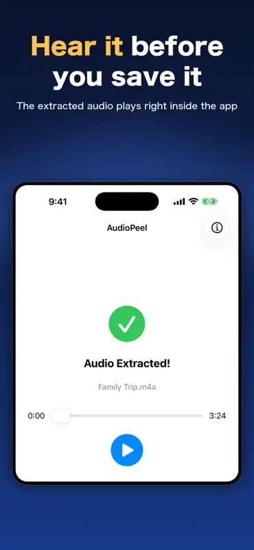 AudioPeel: Video to Audio screenshot 3 of 6
