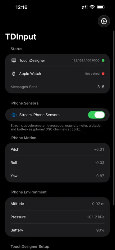 TDInput screenshot 6 of 7