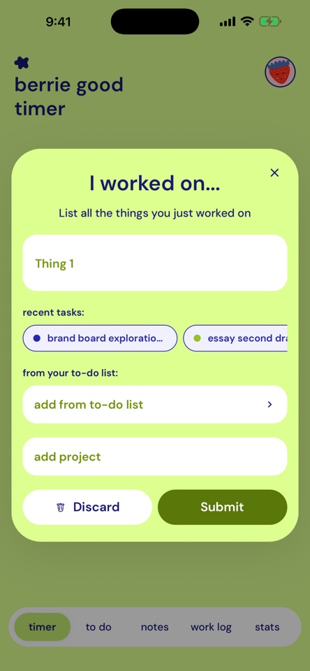 Berrie Good Timer screenshot 3