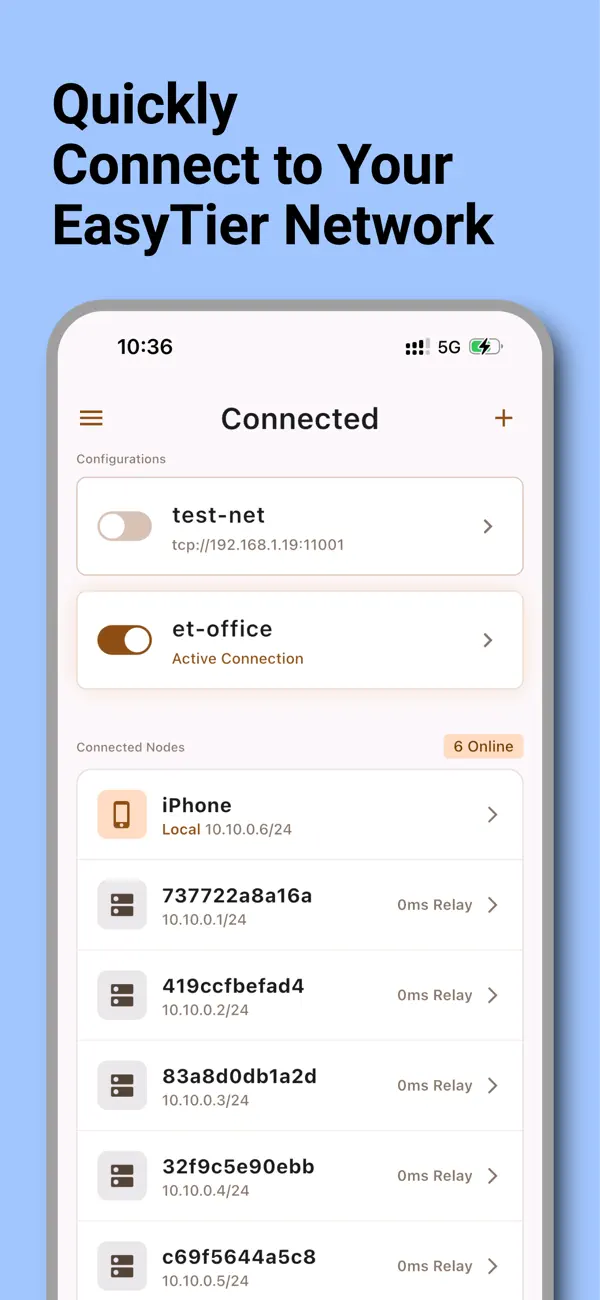 Screenshot #1 pour EasyTierConnect