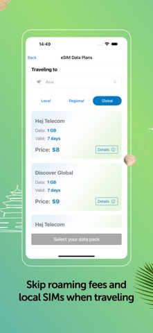 MobileSIM: Travel eSIM Data screenshot