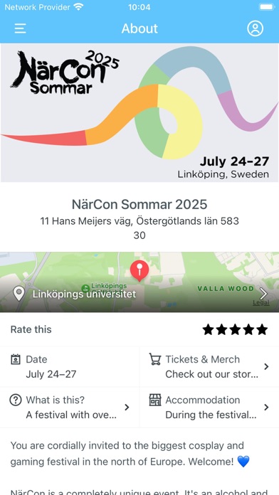 NärCon! app screenshot 2