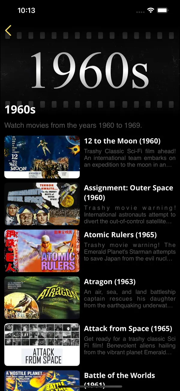 Screenshot #2 pour SciFi Movie Channel