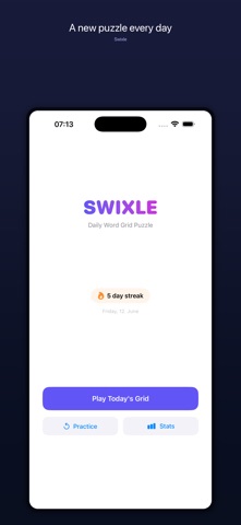 Swixle – Daily Word Game iPhone screenshot