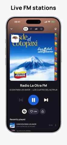 Radio Ecuador Live FM & AM iPhone screenshot