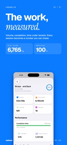 Repbase: Workout Log & Lifting Screenshot 6 of 7