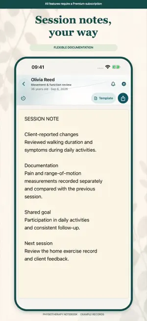 Physiotherapy Notebook screenshot 4