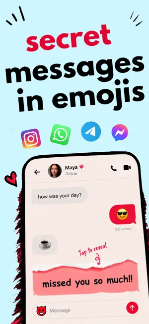 Imp: Secret Messages in Emojis screenshot 1