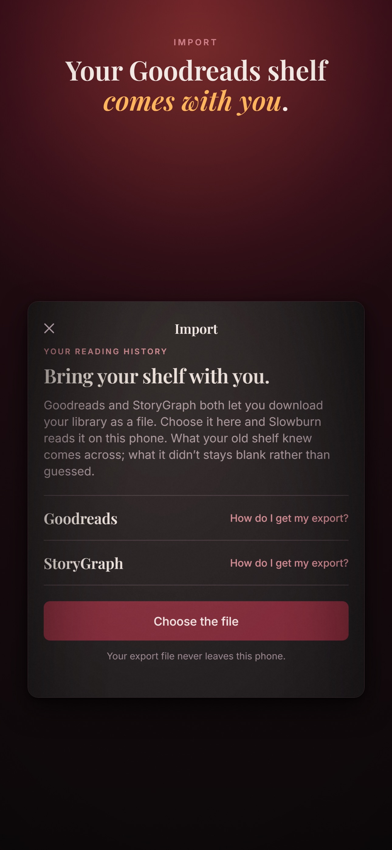Screenshot 4 of Slowburn: Romance Book Tracker