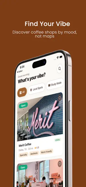 CoffeeVibes — Find Your Vibe screenshot 1
