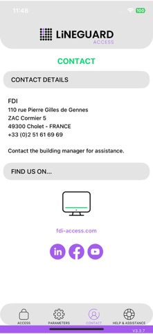 LiNEGUARD ACCESS screenshot
