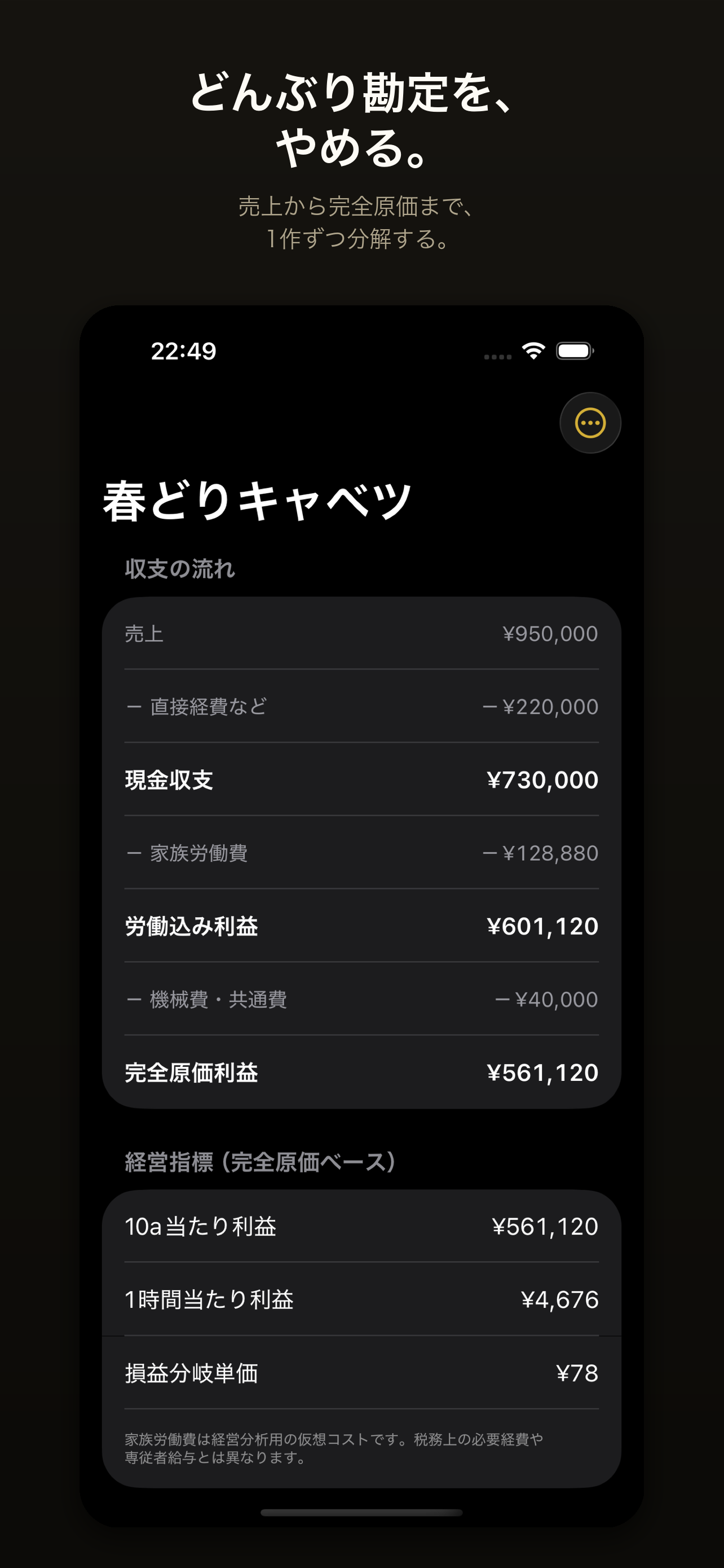 AGRIX PROFIT 農家の利益管理 screenshot 3