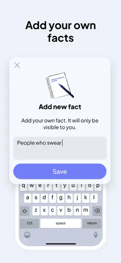 Screenshot von Facts - Daily Random Trivia auf dem iPhone 7