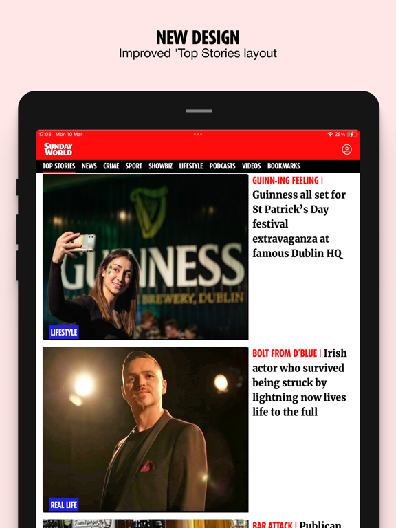Screenshot #4 pour Sunday World News