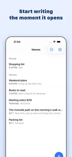 Memo - Quick Notes screenshot 1