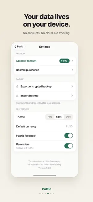 Pottle: Savings Goal Tracker screenshot 4