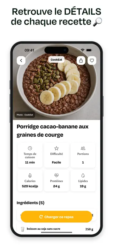CookEat : Repas & Fitness screenshot 2 of 4