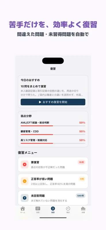 金融AMLオフィサー基本 | 2026年対策問題 screenshot 3 of 5