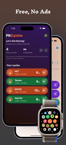 FitCycles: Interval Timer+ Screenshot 1 of 5