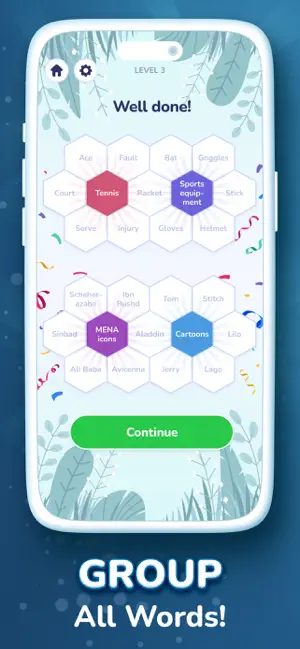 Hexa Words: Match Associations screenshot 2