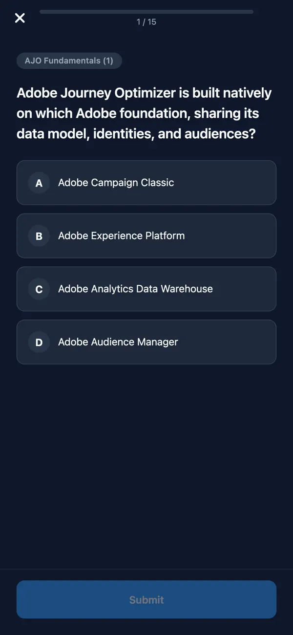 Screenshot #3 pour Adobe Journey Optimizer Prep