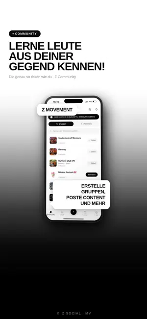 Z Social iPhone screenshot 2