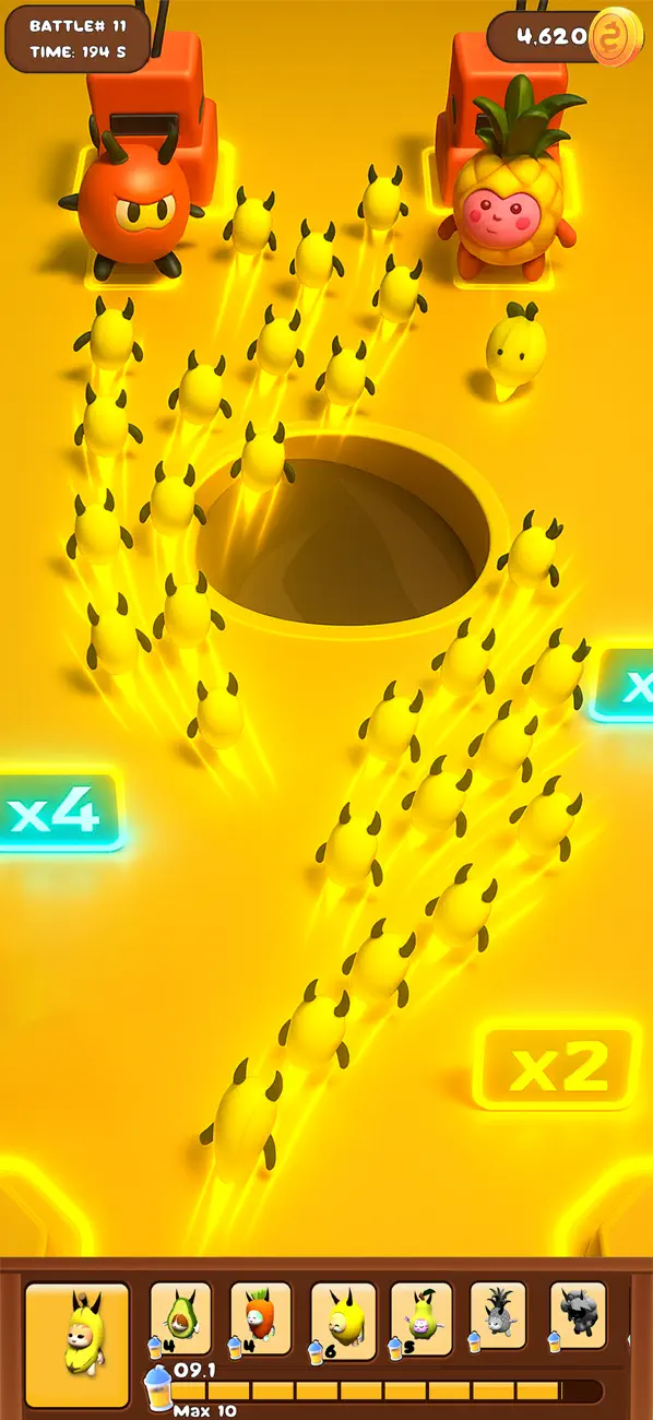 Screenshot #2 pour Banana Masters: Crowd Fight 3D