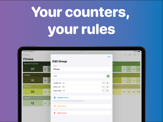 Tap Counter - Count Me iPad screenshot 6 - Utilities app