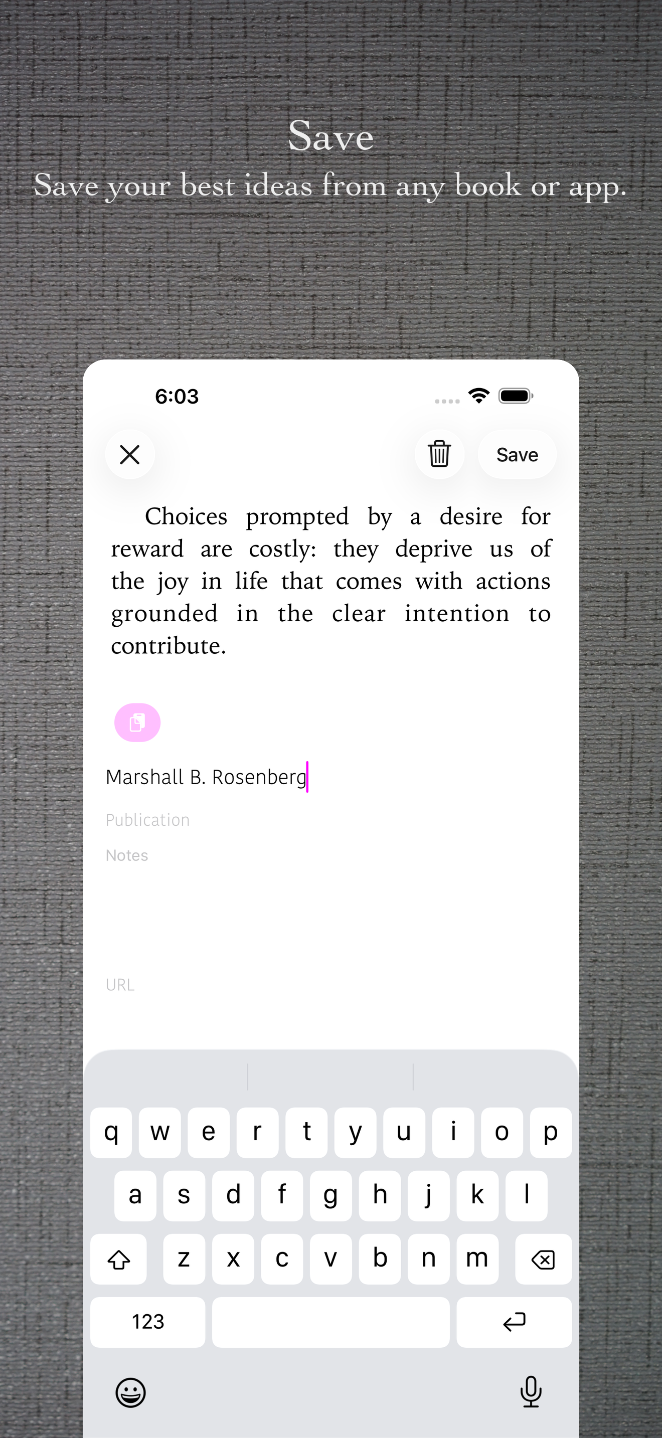 Passages for Readers