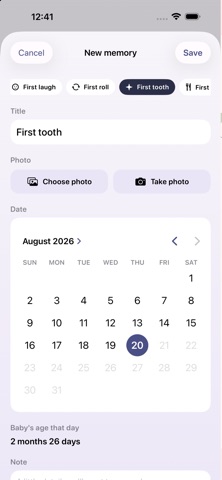 Baby Age Tracker & Widget screenshot 5