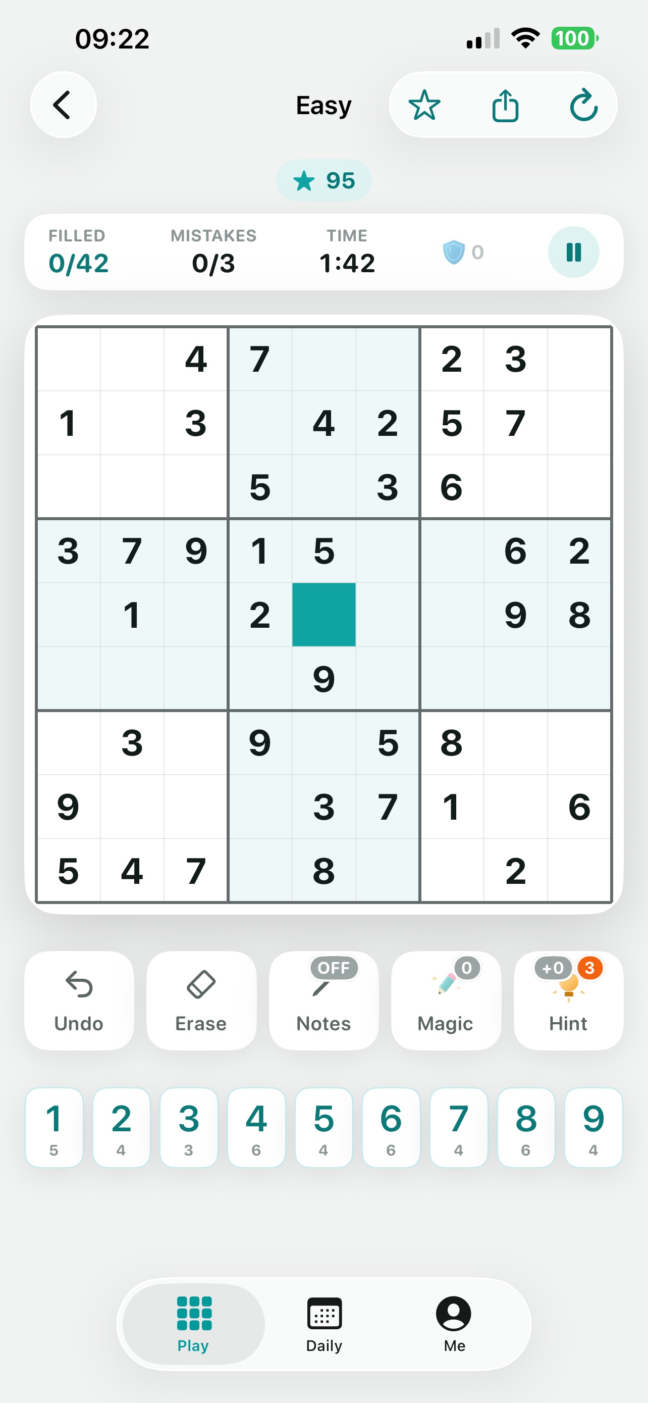 Screenshot 2 of Sudoku - Daily Brain Puzzles