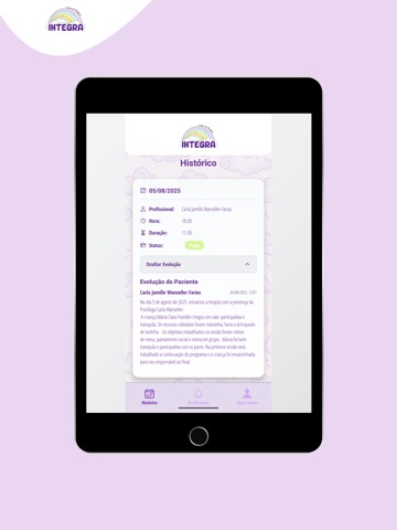Sistema Agenda Integra iPad screenshot
