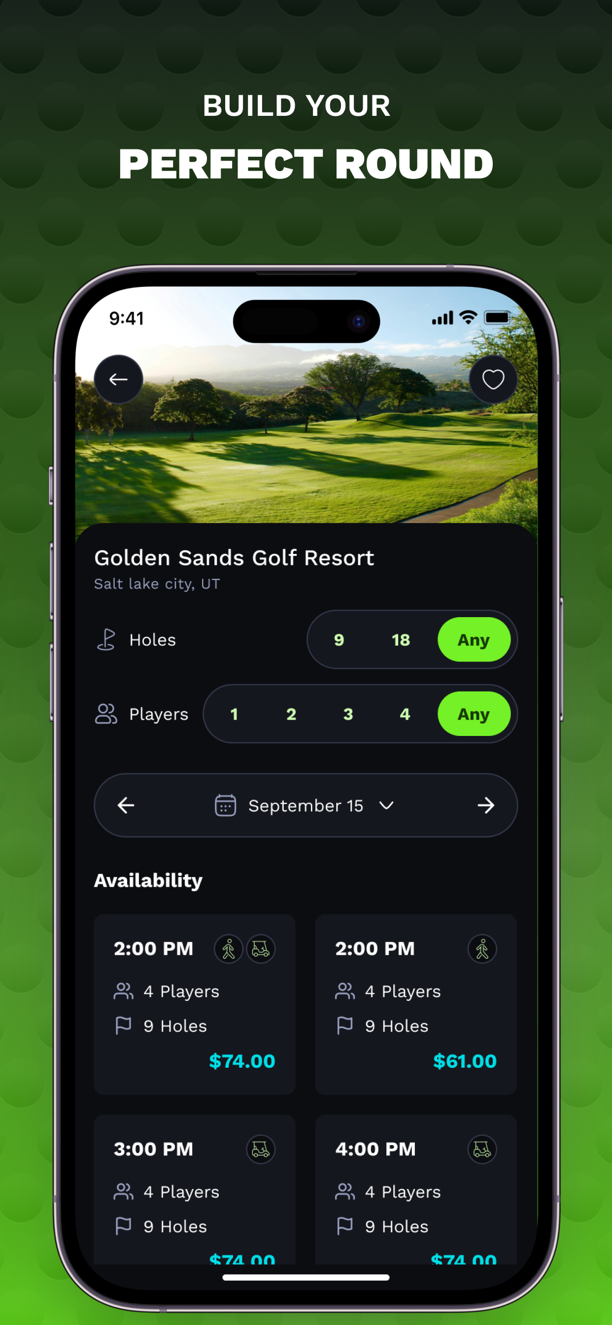 Backswing: Book Golf Tee Times