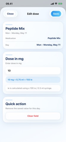 Tracker screenshot