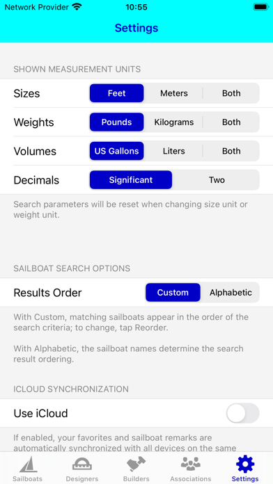 SailboatData iPhone screenshot 9 - Utilities app