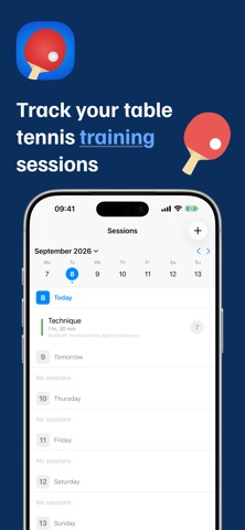 Table Tennis Training Tracker Screenshot 1 of 8