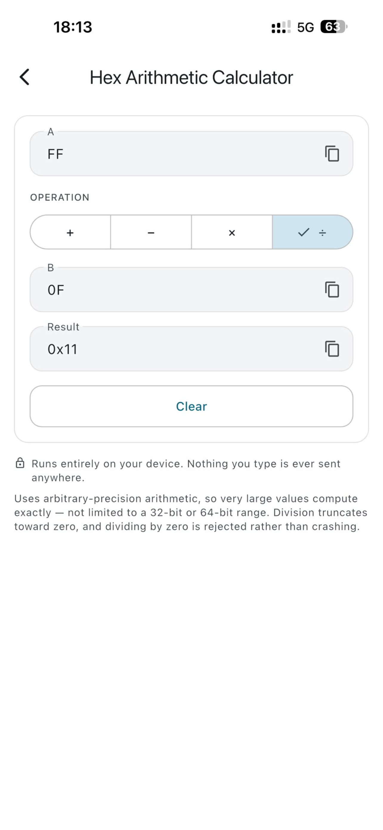 CalculatorHex screenshot 7