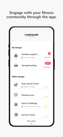Configure Fitness screenshot