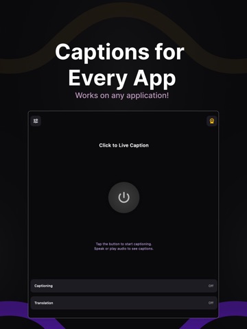 Live Caption & Translation iPad screenshot