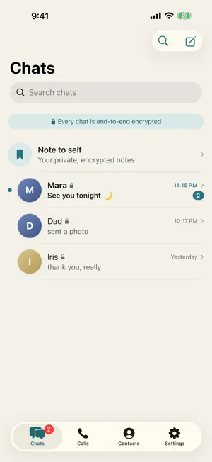 Graf Chat screenshot 1