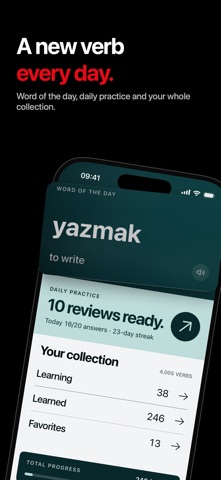 Turkish Verbs: Learn & Test Screenshot 2 of 6