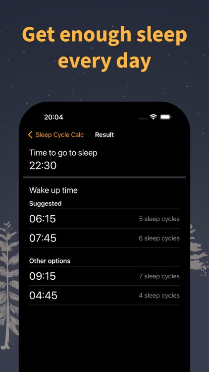 Sleep Cycle Calculator: Sounds