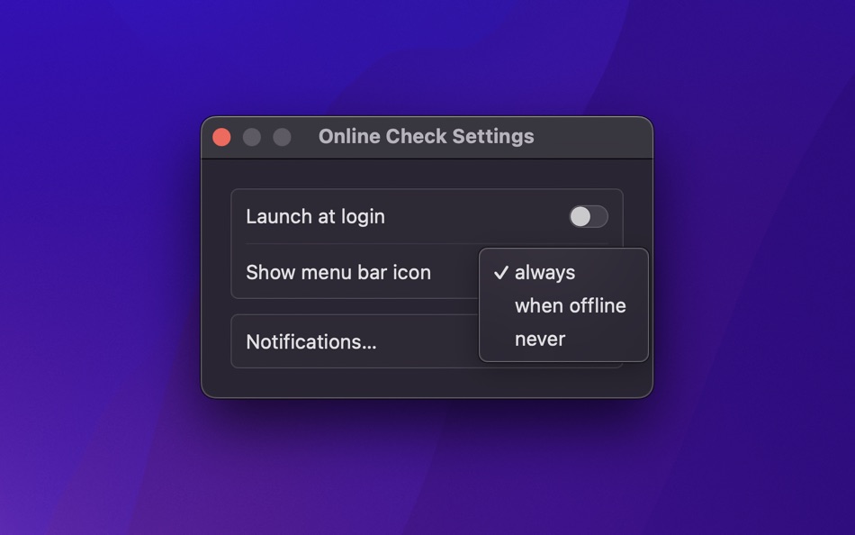 #3. Online Check (macOS) بواسطة: Sindre Sorhus