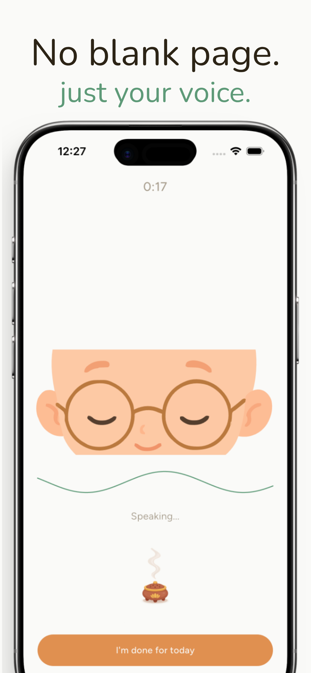 Thankful: AI voice Journal screenshot 2