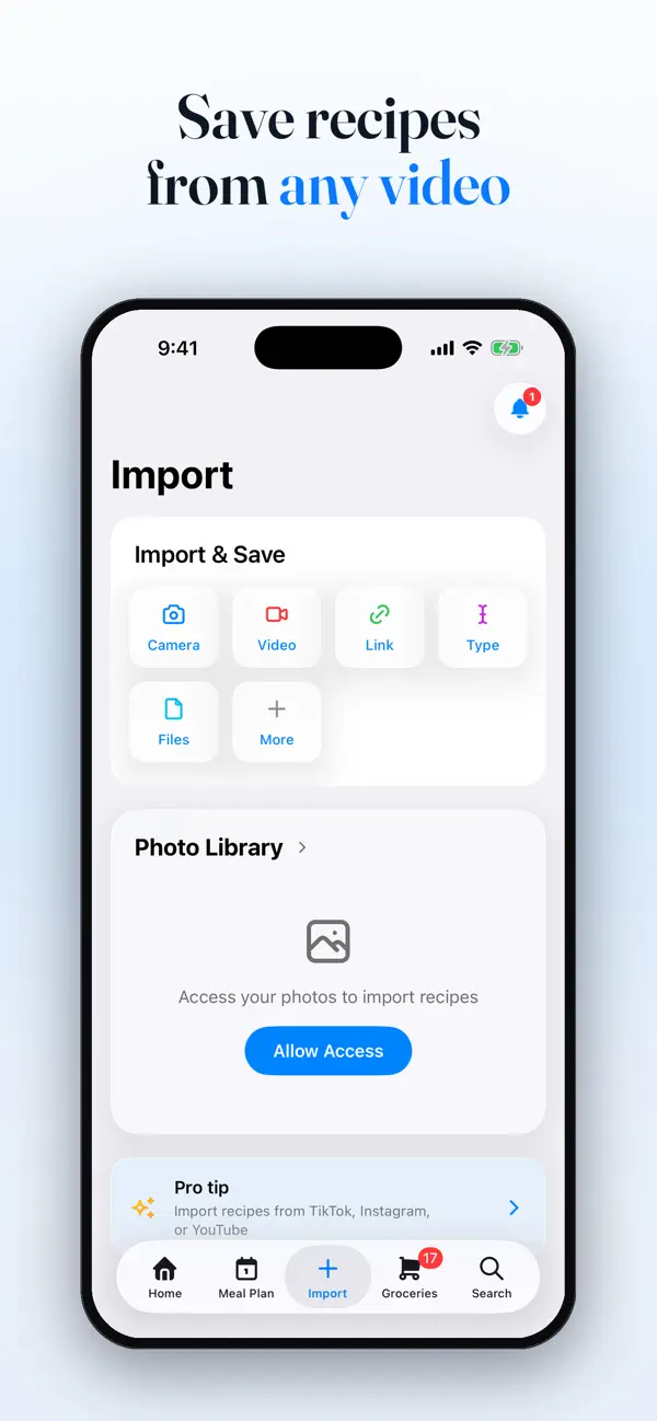 Screenshot #1 pour BeChef: Recipe Manager