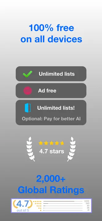 Life Lists Organizer: Screenshot 8 von 9